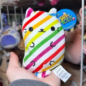 Cats vs Pickles CVP by Cepia “Rainbow Stripes” Bean 4” Stuffed Plush